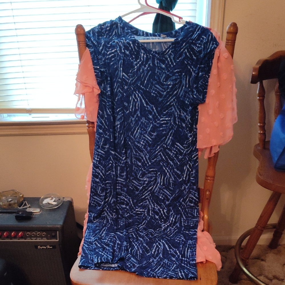 Blue and Pink Kids Dress